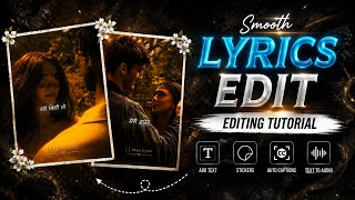 New Trending Smooth Lyrics Status Tutorial || Alight Motion || Technical Mahatma screenshot 2