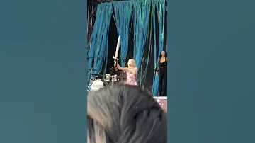 Carly Rae Jepsen with Sword (during Cut to the Feeling)