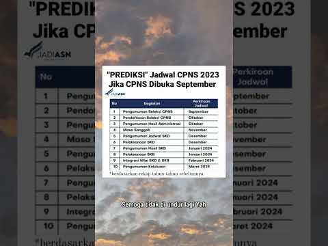 Jadwal CPNS 2023