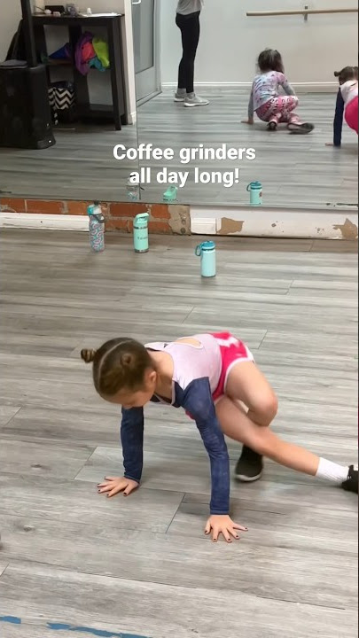 Little Girl does Break Dancing Coffee Grinders FOREVER! #shorts