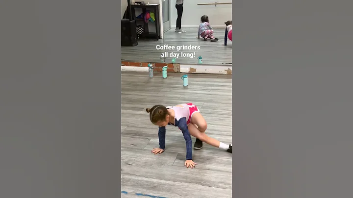 Little Girl does Break Dancing Coffee Grinders FOREVER! #shorts