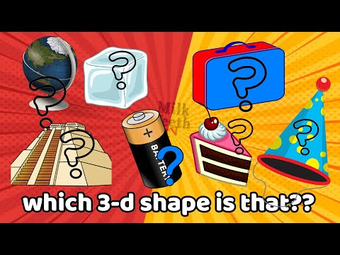 Which 3-D shape is that? Learn to identify the shapes of things around us | Teach 3-D shapes easily