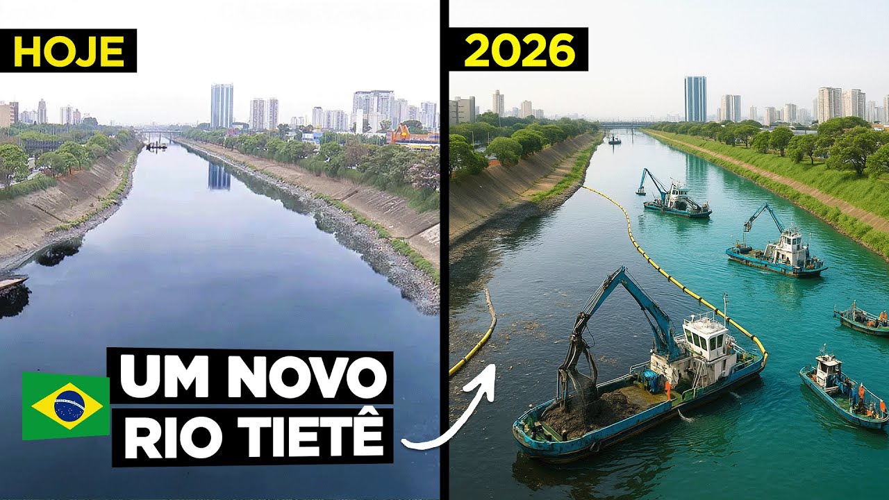 O Incrível PROJETO para SALVAR o Rio Tietê da Poluição