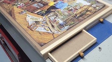 How to Make a Puzzle Board with Drawers - Thrift Diving
