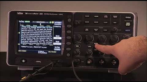 Teledyne LeCroy WaveAce Using the Help Function