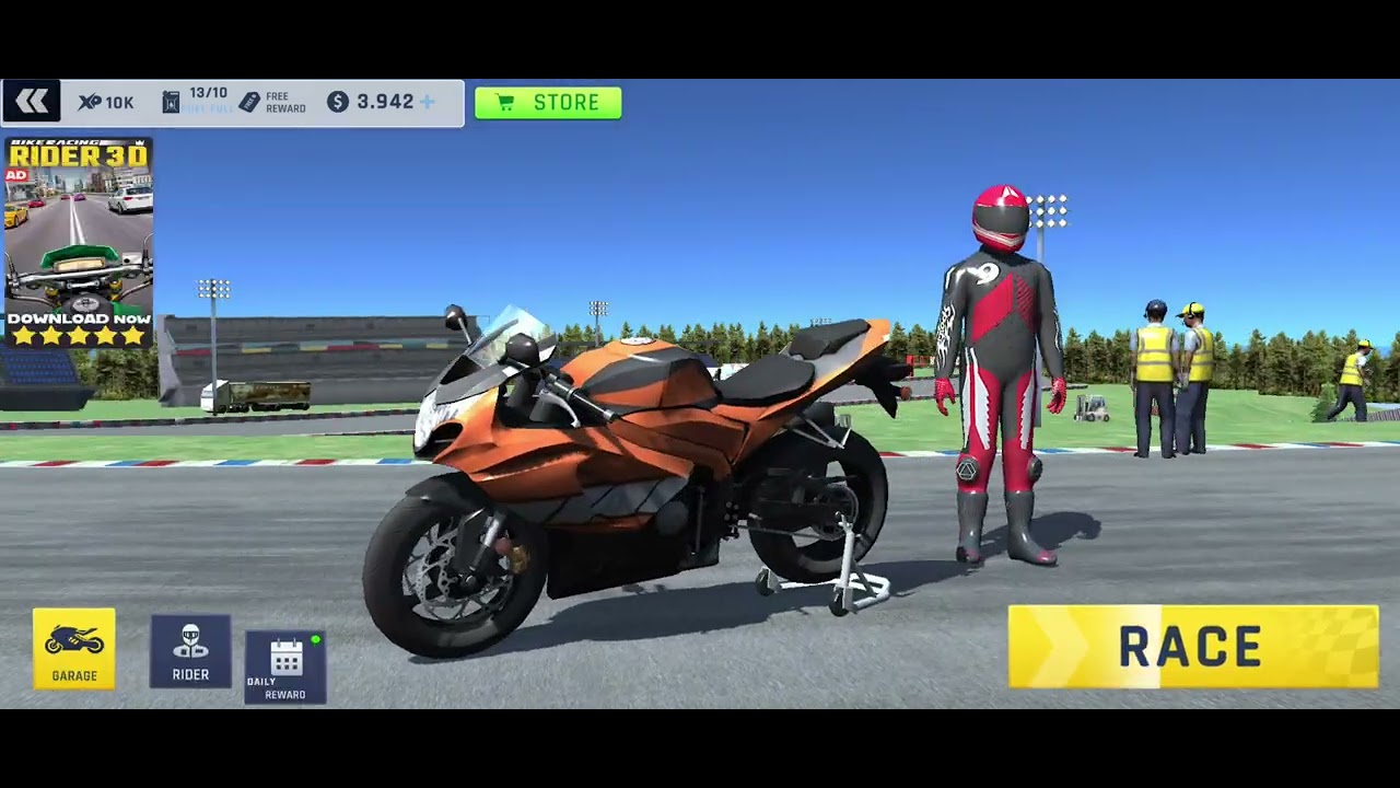 Jogando moto Race Max 