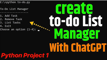 TO-DO List Project Tutorial in Python | Learn to Code with ChatGPT 2025