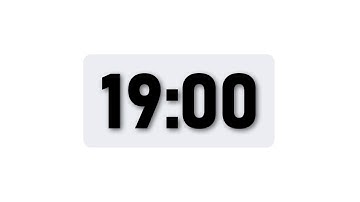 19 Minute Timer - Minimal Countdown Timer [Light Theme]