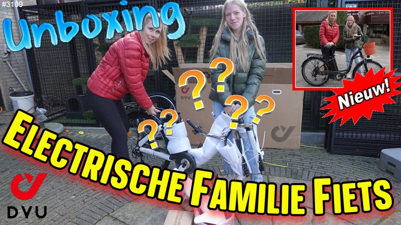 Unboxing Fiets van het merk DYU CYCLE C6. Veel ELECTRISCHE FIETS voor WEINIG GELD. #3109
