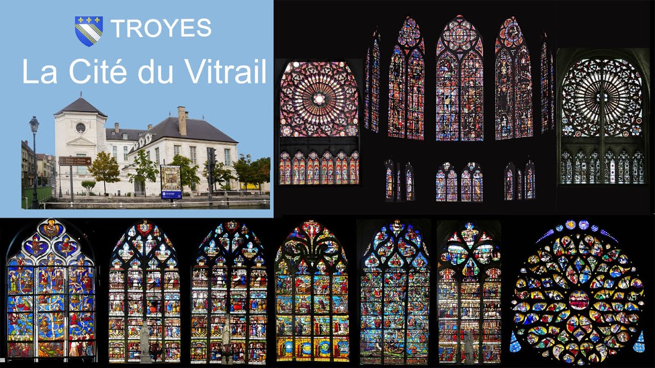 Troyes, visite de la Cité du Vitrail et son histoire - YouTube