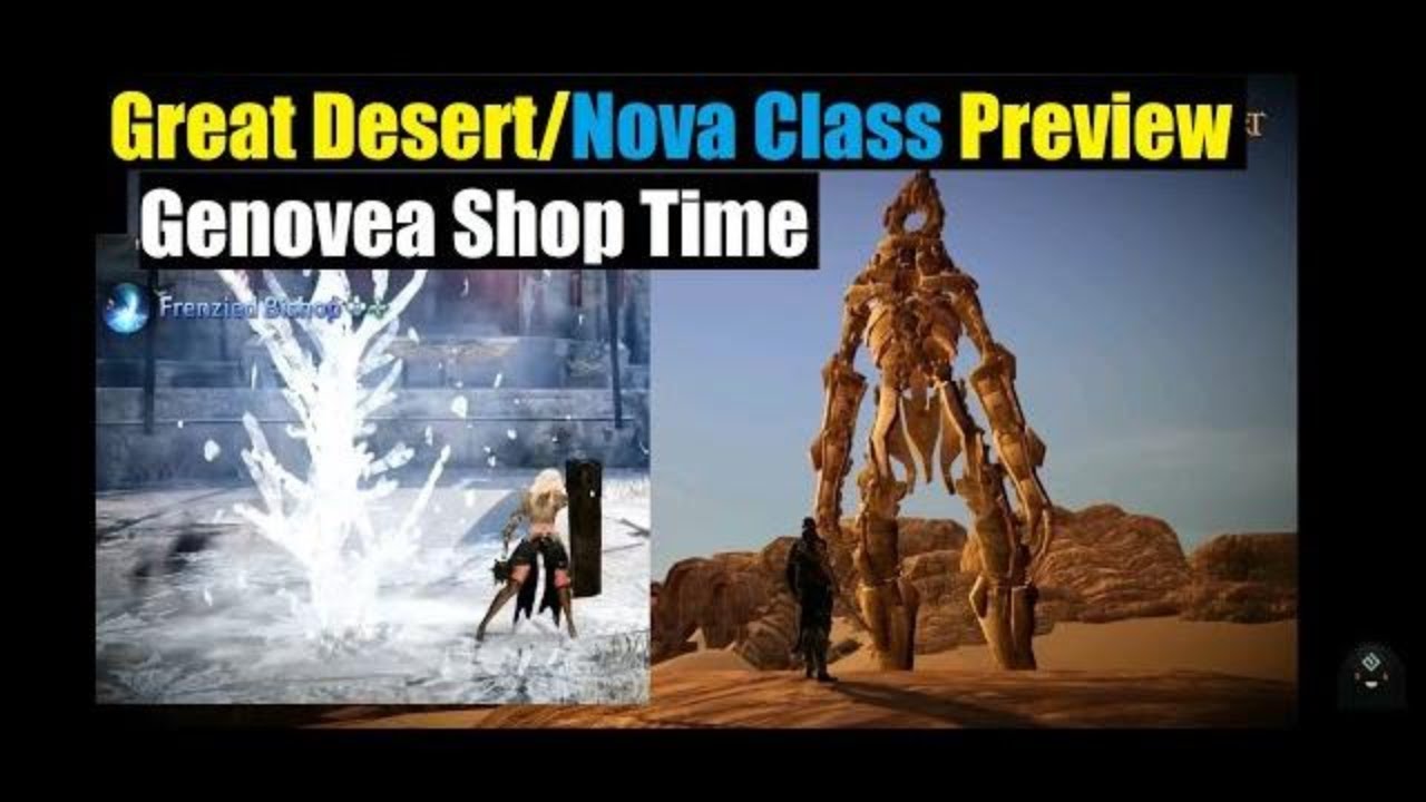 Black Desert Mobile Great Desert & Nova Class Skills Preview +New Genoveva Shop Timing