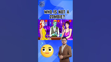 who is not a zombie? #riddlechallenge #riddlewithanswers #shortvideo #brainriddle