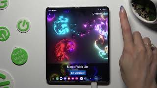 How to Install Live & Interactive Wallpapers on SAMSUNG Galaxy Z Fold5 - Magic Fluids App screenshot 4