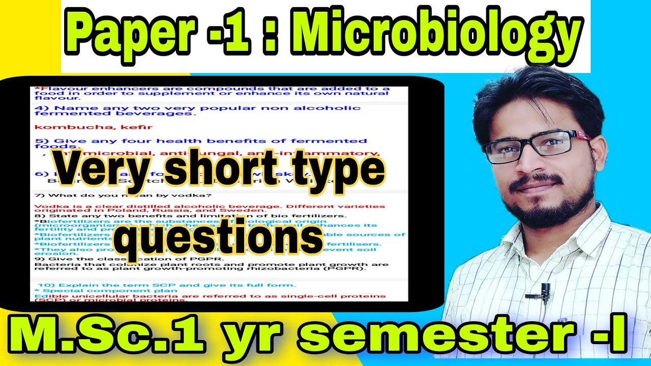 M Sc 1st Semester BOTANY Paper l microbiology very Short Type Questions m-sc-1st-semester-botany-paper-l-microbiology-very-short-type-questions