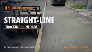 TEST 01 — Unloaded Straight-Line Tracking