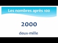 Numbers between 1000 and 10000 in French - Les nombres entre 1000 et 10000 en Français