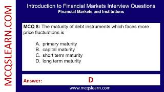 Introduction: Financial Markets Quiz Question Answer | Markets Class 12 Notes | Ch 4 PDF Quiz | App