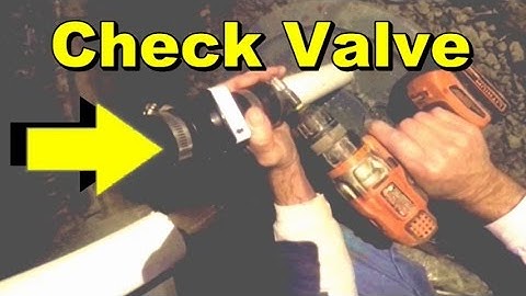 Sump Pump Check Valve, 5 Minute Project, DIY and Save
