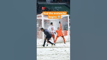 With the snow falling down 😮‍💨