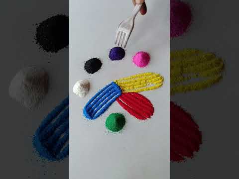 Simple Rangoli Satisfying Rangoli Easy Rangsatisfying Asmroli Tricks And Tips ASMR Rangol