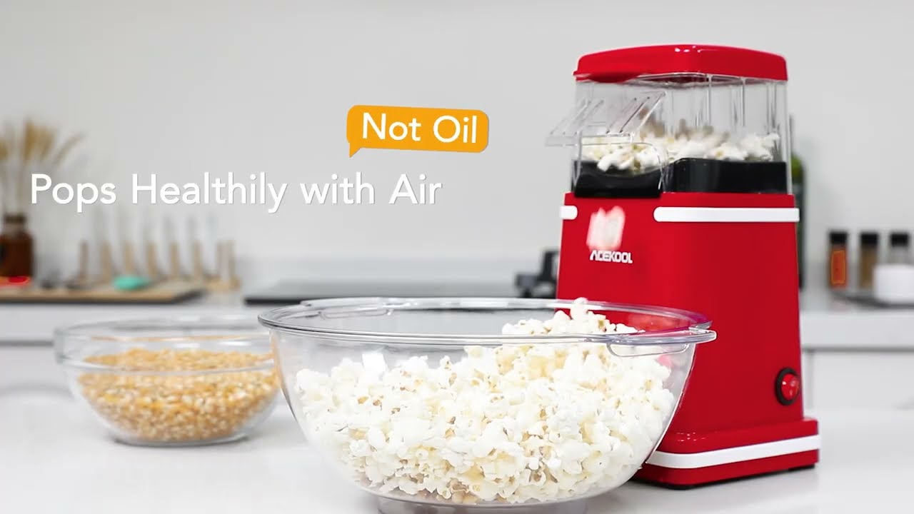 ACEKOOL Hot Air popcorn maker YouTube