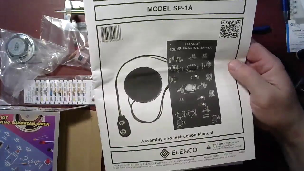 Elenco SP-1A Practical Soldering Project Kit