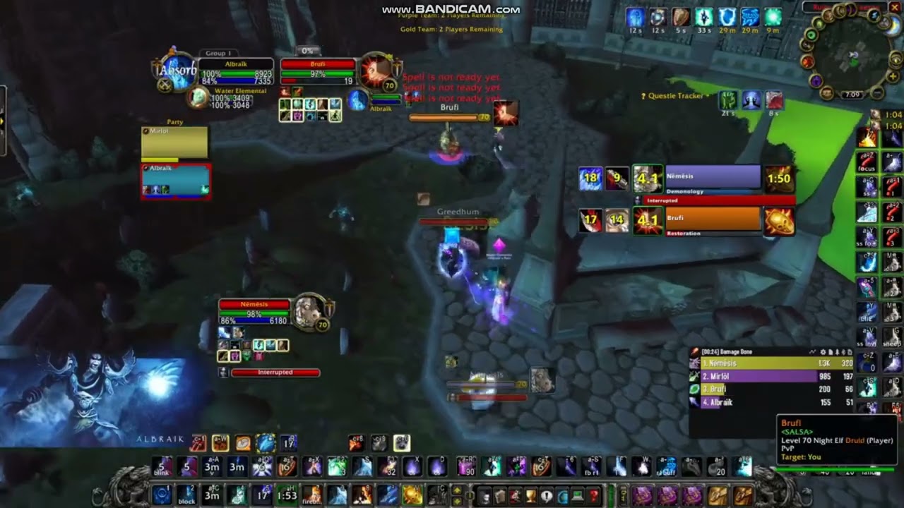 2s TBC Mage+Rogue vs Rdru+Lock ( Win by tutorial xD )