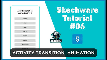 How To Make Activity Transition Animation in Skechware | skechware tutorials part 06 | TechXy Modz