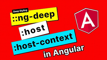 Ng-deep, host and host-context in angular in Hindi (2023) [#4]