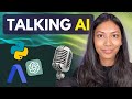 Build talking ai chatbot with texttospeech using python