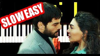 Video thumbnail of "Hercai - Duygusal - Slow Easy - Piano Tutorial"