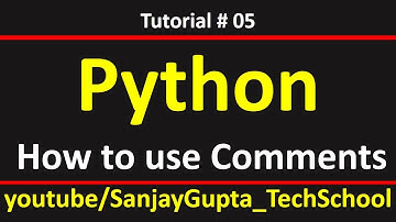 05 Python | How to use comments in python | by Sanjay Gupta