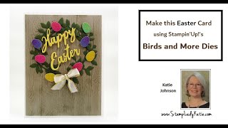 Birds and More Dies Easter Card