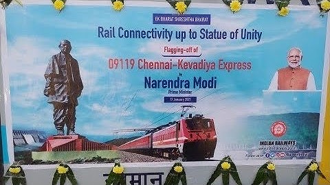 Inaugural run of Chennai Kevadiya Express | Train to the Statue of Unity