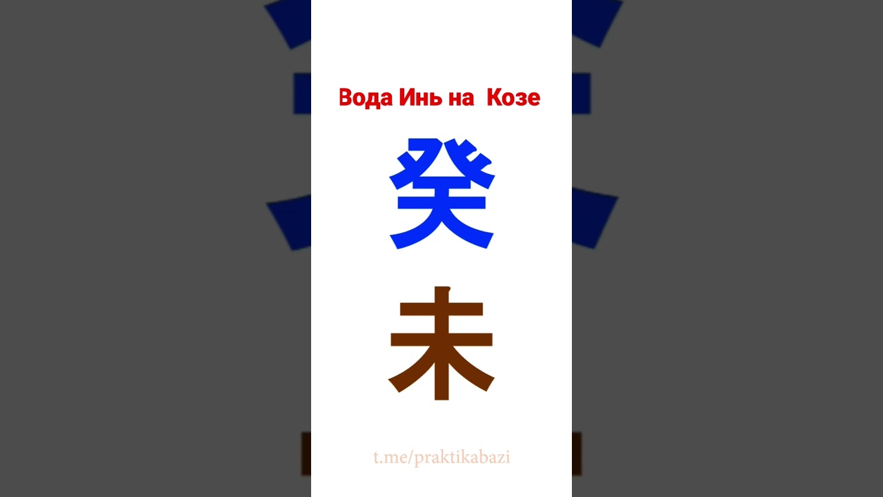 Столп дня Вода Инь на Козе | Гуй Вэй | 60 типов личности в бацзы