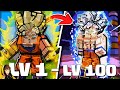 Level 1 to MAX as GOKU in MINECRAFT Bedrock, Unlocking ULTRA INSTINCT!?!