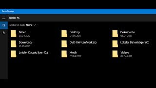 Windows 10 versteckter Datei Explorer screenshot 2