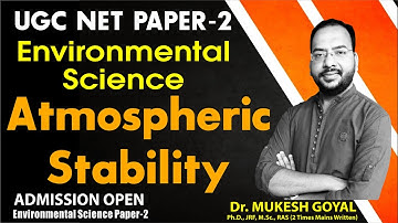 Environmental Science UGC NET PAPER - 2 II  Atmospheric Stability