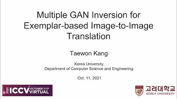 ICCV 2021 Workshop: Multiple GAN Inversion for Exemplar-Based Image-to-Image Translation