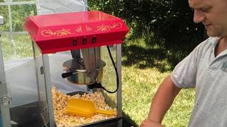 How to use 8oz Popcorn Machine (kettle)  Party Rentals / Home Theater / Movie FULL DEMO!