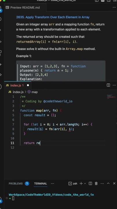 30 Days of LeetCode JavaScript Challenge - Day 4: Apply Transform Over ...