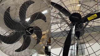 Ventiladores de parede Ventisilva VPL 65cm 180W e Ventisol Industrial 1 metro.