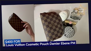 Louis Vuitton Vintage Makeup pouch Damier ebene print