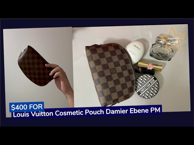 Lv Cosmetic Pouch Damier Azure