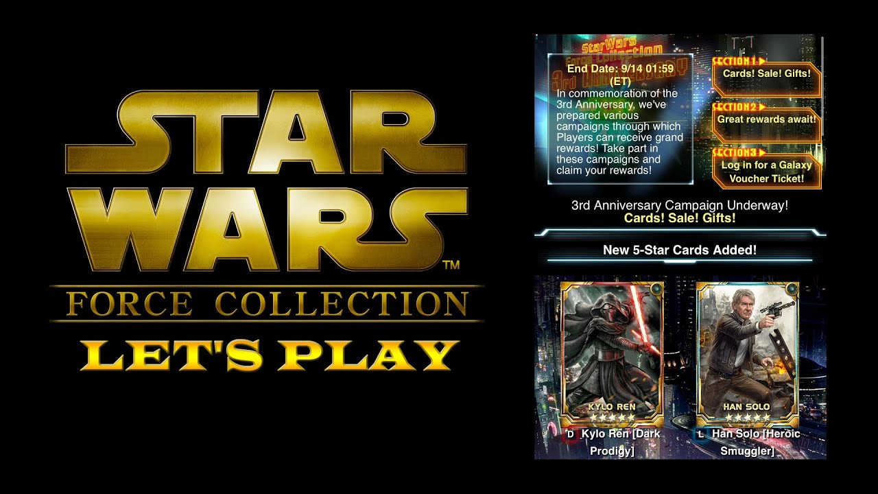 Star Wars: Force Collection Let's Play "3rd Anniversary" Ep15 - YouTube JobbyPaws Gaming