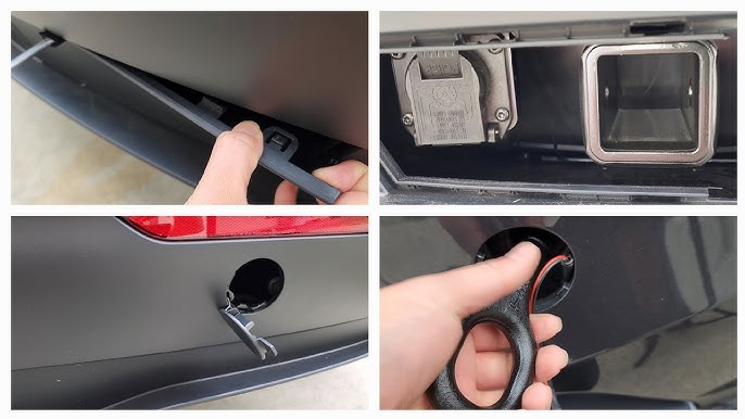 Tow Receiver Cover Hidden Handle DIY for my Tesla Model Y 