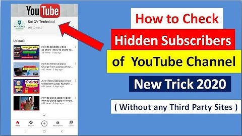 How to see hidden subscribers of any YouTube Channel 2020 | How To See Hidden subscribers On YouTube