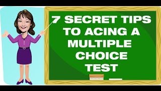 7 Secret Tips To Ace A Multiple Choice Test! - Susan Fitzell