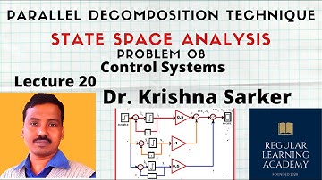 Lecture 20: Parallel Decomposition Technique-Problem 08/State Space Analysis/ Control Systems