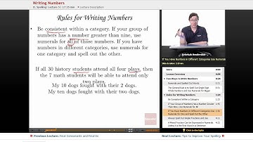 "Writing Numbers" | Advanced English Grammar with Educator.com